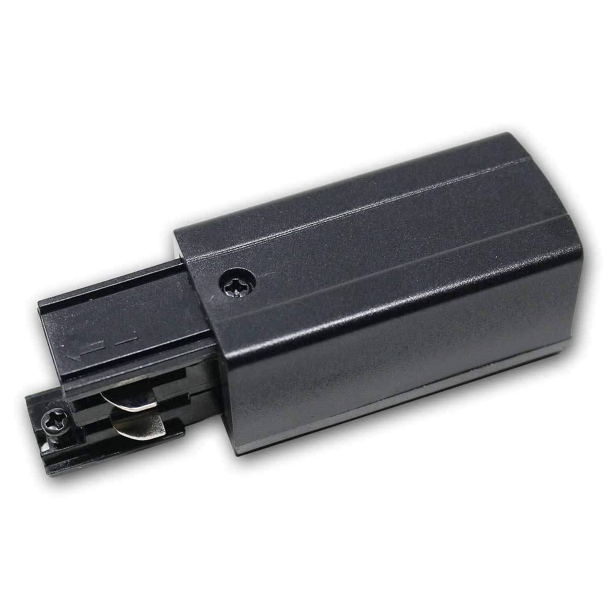 Kanlux Schienensystem-Einspeiser Stromeinspeisung mit L-Stecker für "TEAR N" schwar, 10,0000 cm