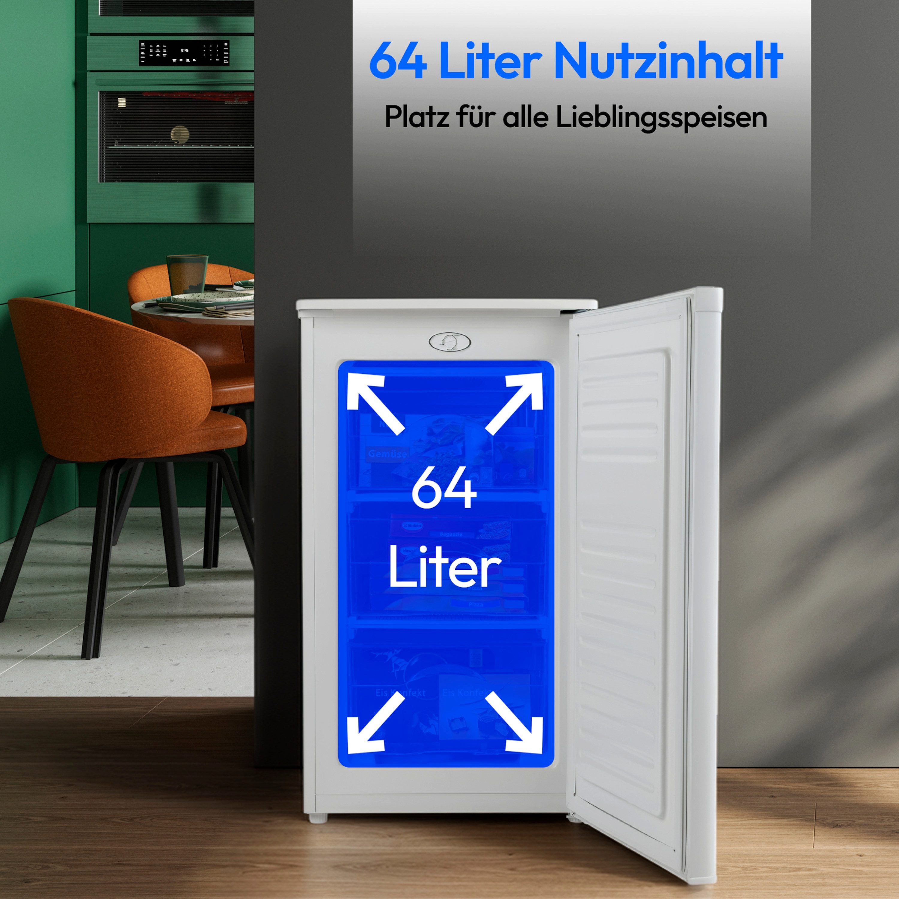 Medion® Gefrierschrank MD370031, 84 cm hoch, 48 cm breit