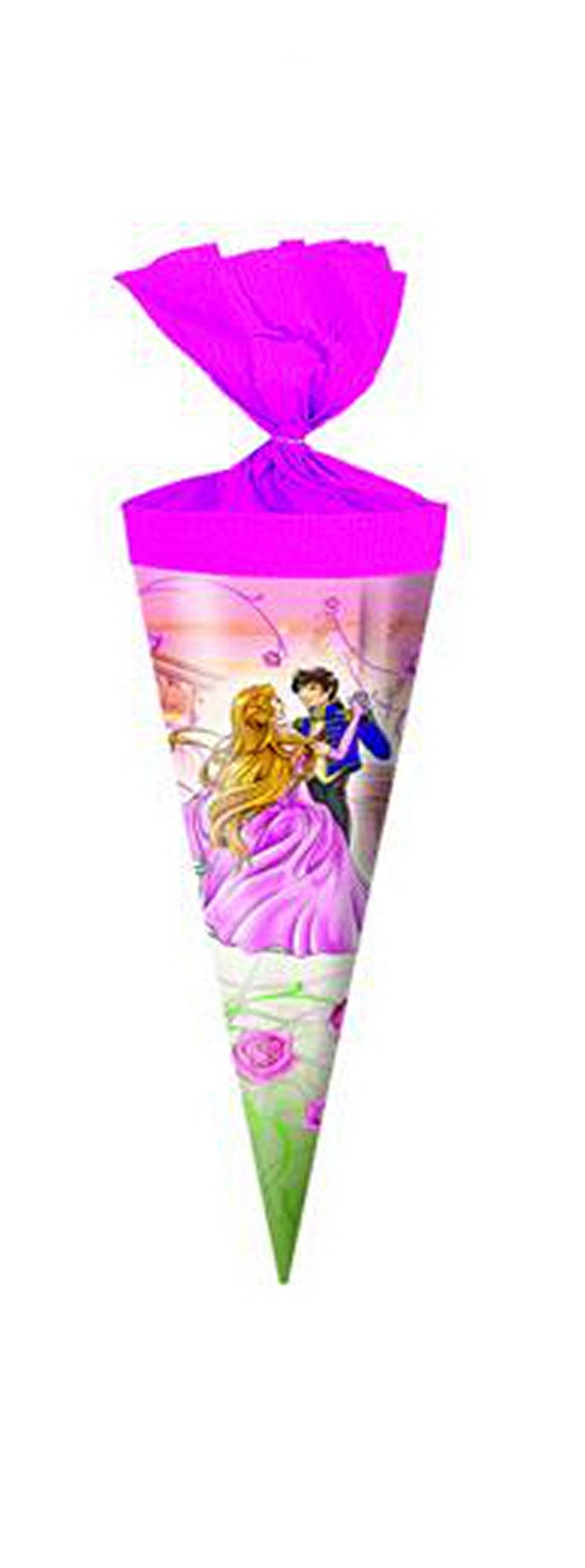 Schultüte Schultüte / Zuckertüte / Länge: 25cm / rund / "Prinzenpaar"