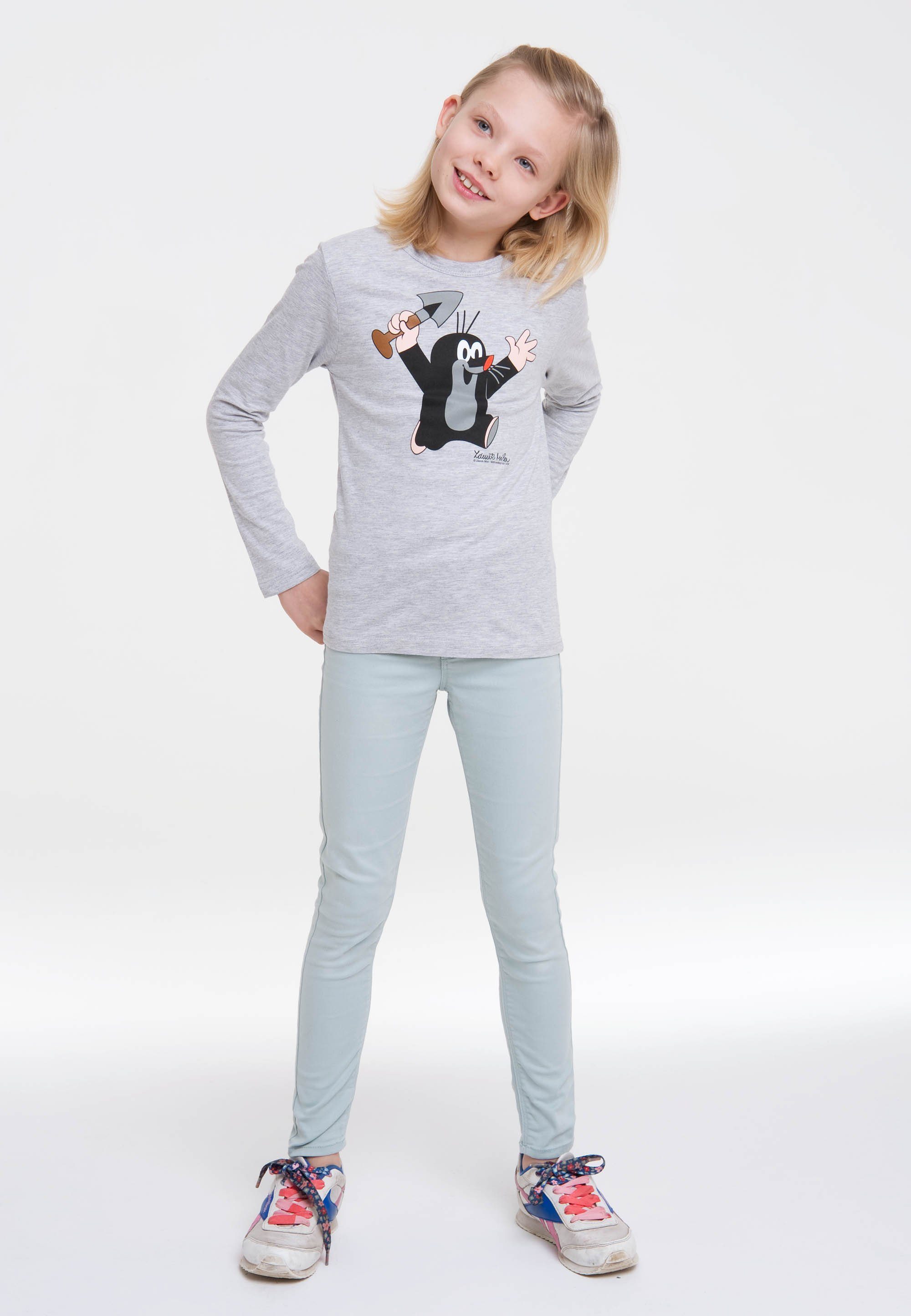 LOGOSHIRT Langarmshirt Der kleine Maulwurf - Juhu mit Der kleine Maulwurf-Aufdruck – Bild 3 von 5