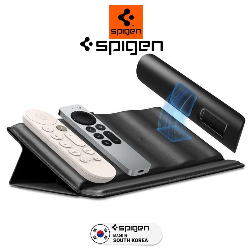 Spigen Fernbedienung Halter Organizer Magnetisch für 4 Fernbedienungen Fernbedienung (Organizer für bis zu 4 Fernbedienungen)