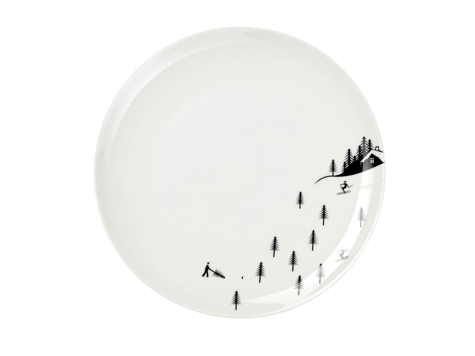 ASA SELECTION Speiseteller Joy Speiseteller skiing 26,5cm, Essteller