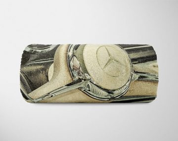 Sinus Art Handtücher Handtuch Strandhandtuch Saunatuch Kuscheldecke mit Fotomotiv Oldtimer Mercedes, Baumwolle-Polyester-Mix (1-St), Handtuch