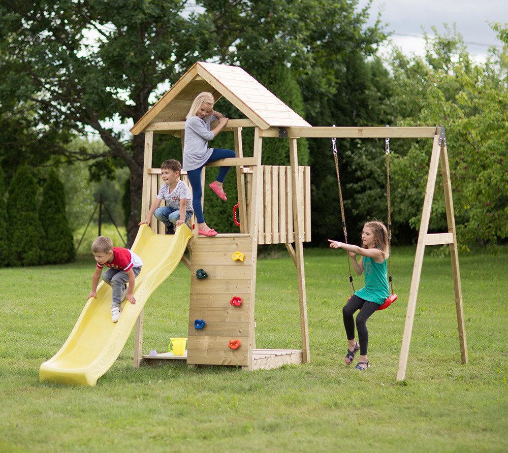 Wendi Toys Klettergerüst Biene, (1-St), Für Kinder ab 4 Jahren, Traglast 100 KG, LxHxB 280x270x270cm