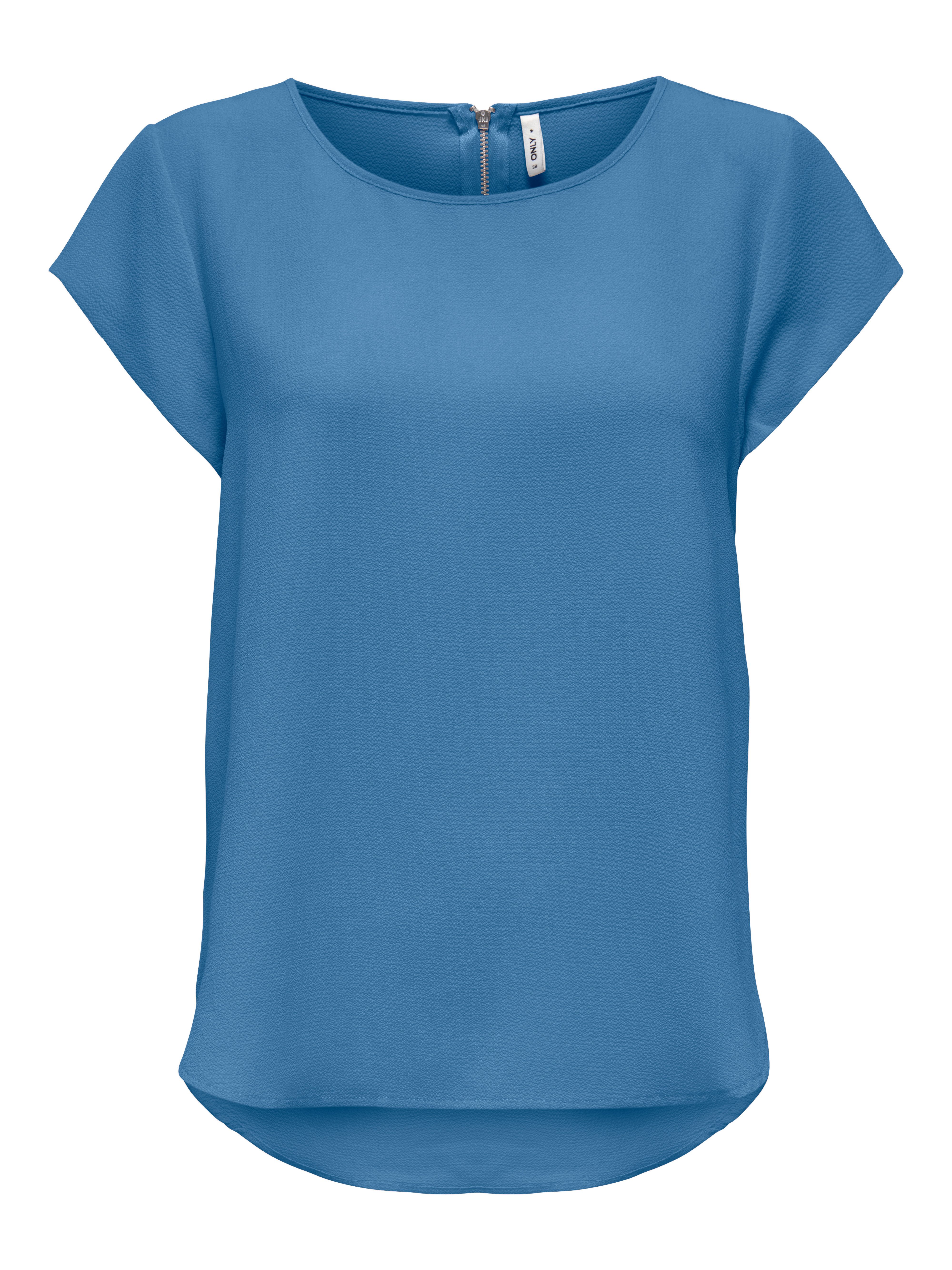 ONLY Kurzarmbluse ONLVIC – feminines Blusenshirt in lockerer Form regular f günstig online kaufen