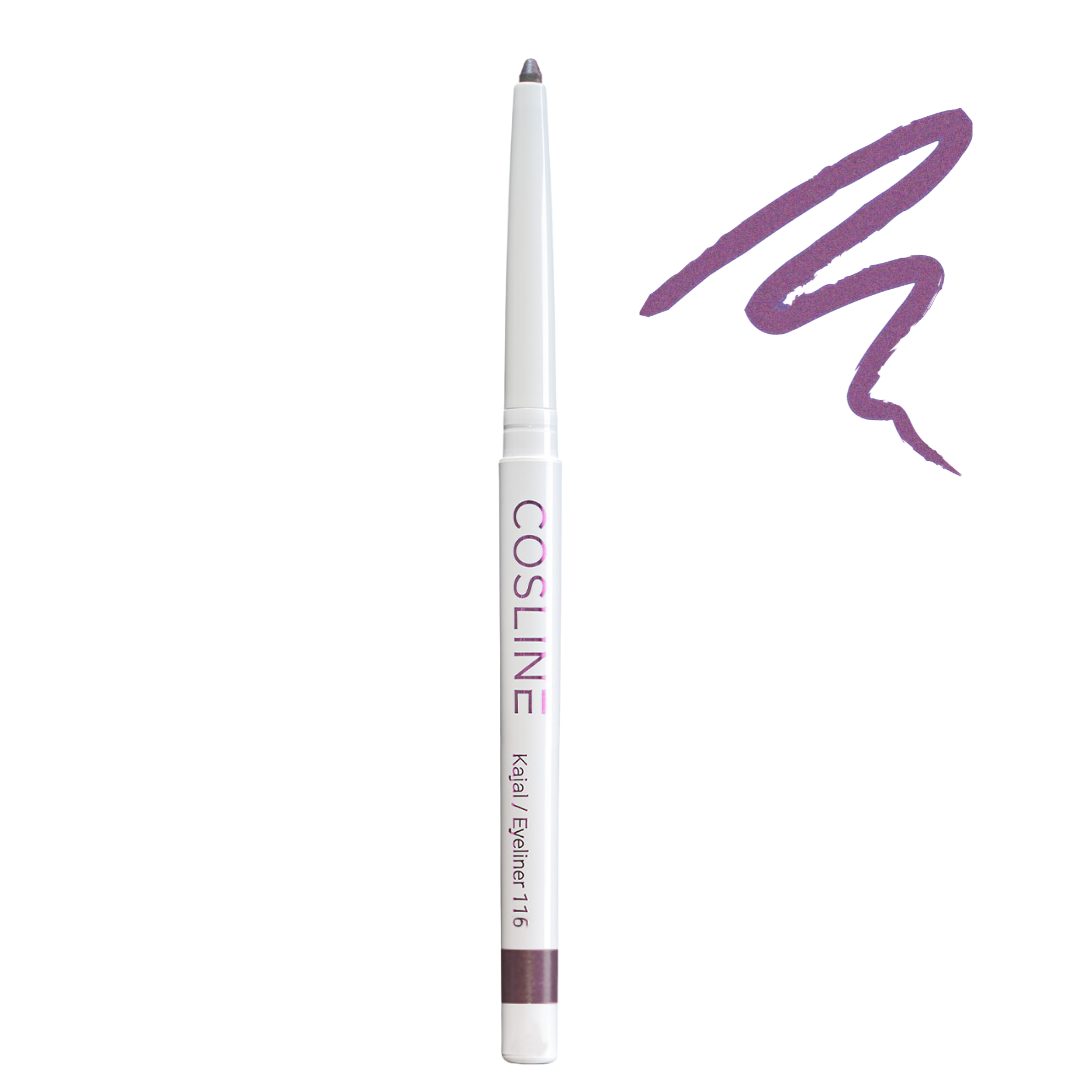 Cosline Cosmetics Kajal wasserfest, langanhaltend, cremig, 25 Farben, intensive Pigmentierung