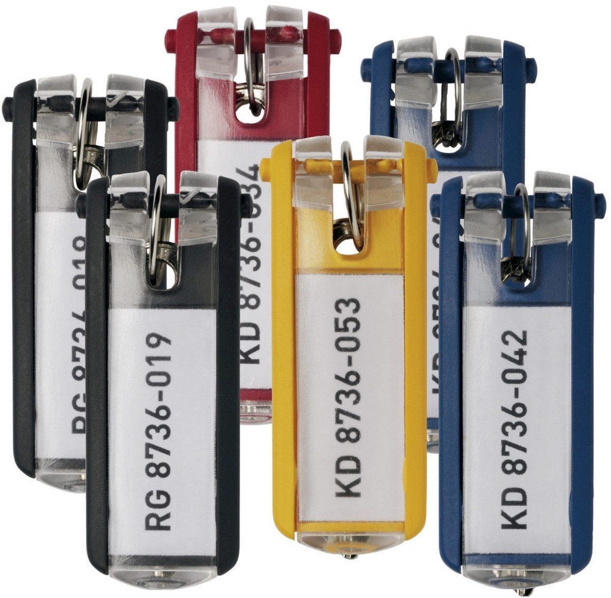 Schlüsselanhänger Schlüsselanhänger Key Clip farbig sortiert VE=6 Stück.