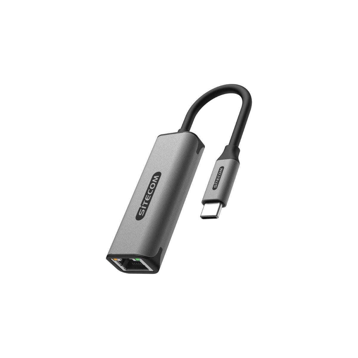 Sitecom AD-1006 USB-Kabel, USB-C-Stecker, RJ45-Buchse, RJ45-Buchse, 2,5-Gbit/s Адаптери für USB-C, kompakt, Plug & Play, ideal für NAS