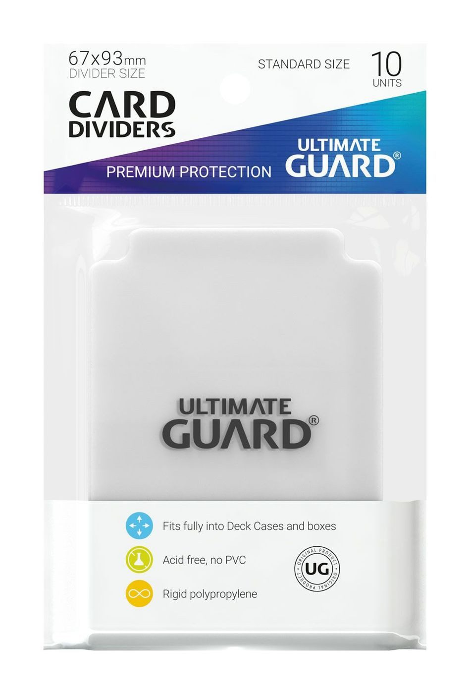 Ultimate Guard Sammelkarte Kartentrenner Card Dividers (10) - clear / transparent von Ultimate Guard