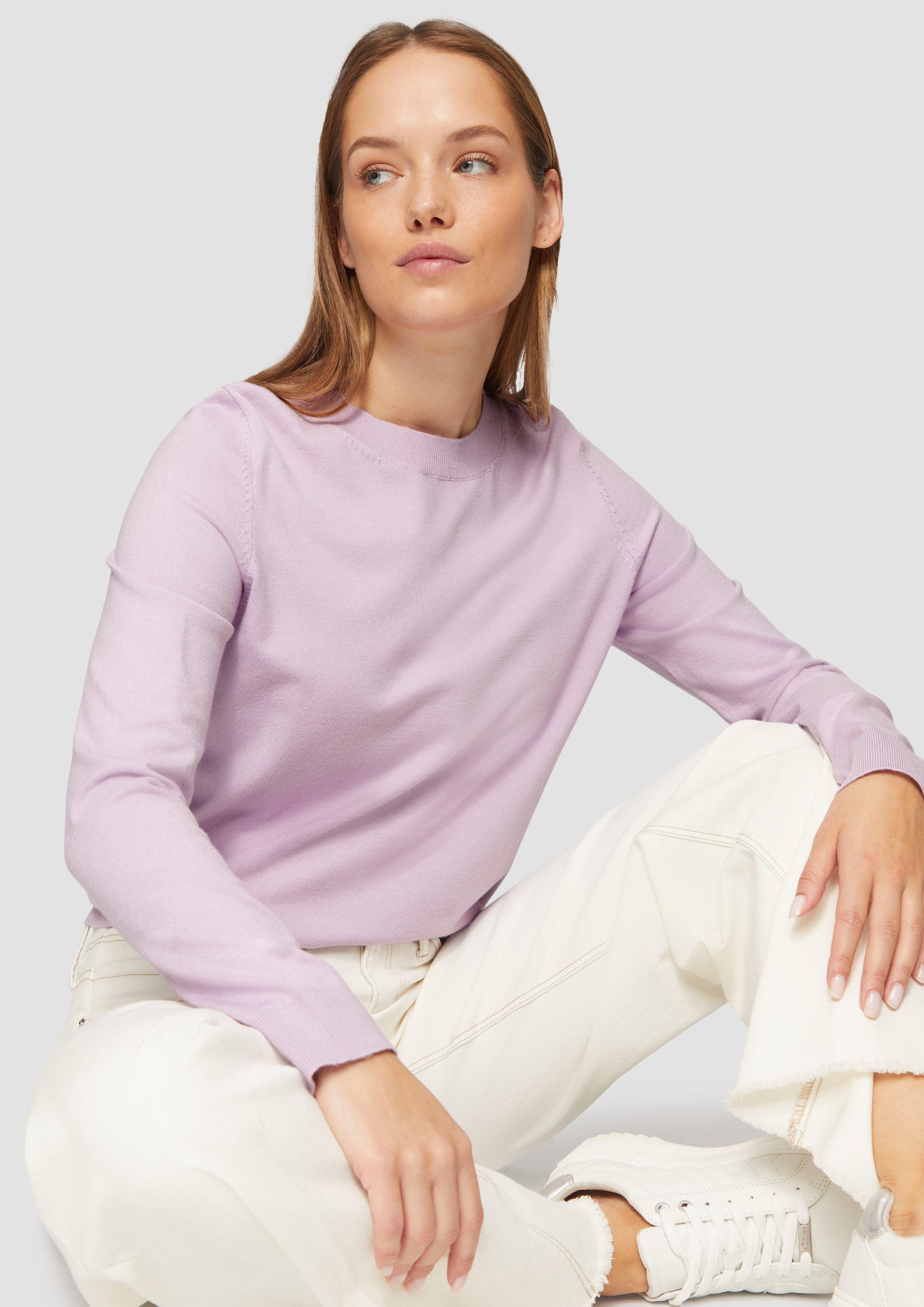 s.Oliver Strickpullover Strickpullover aus Viskosemix günstig online kaufen