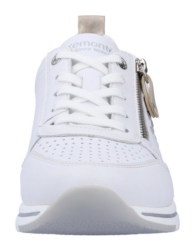 Remonte mit weiß Flecht-Details Sneaker aufwendigen