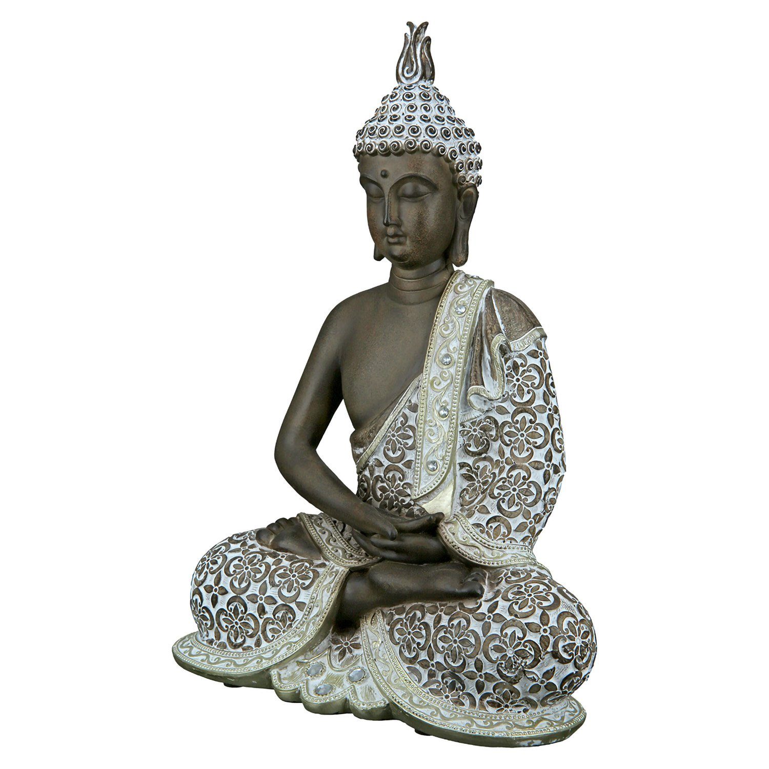 St), Maße: x Buddha (1 H. B. braun-weiß 29cm Mangala 10cm GILDE T. Buddhafigur x 20cm