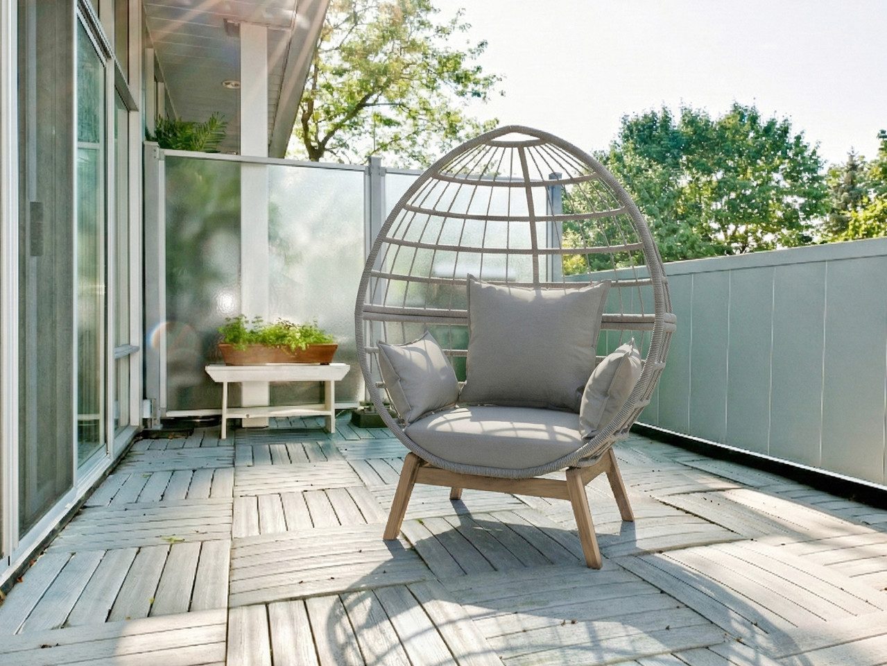 Primaster Gartenlounge-Set Primaster Loungesessel Stahl Salo inkl. Kissen, Witterungsbeständig