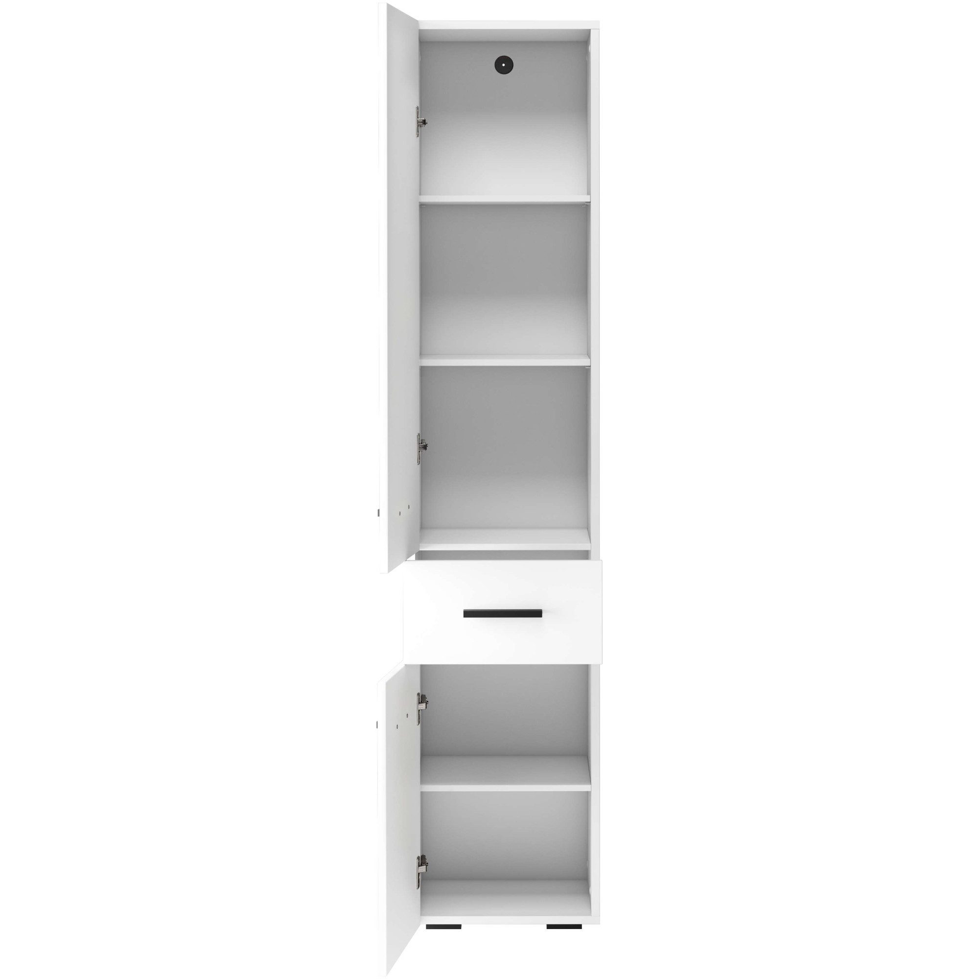 welltime Hochschrank Skara 3 verstellbaren Einlegeböden hinter den Türen, Breite 38cm, Höhe 180cm – Bild 5 von 5