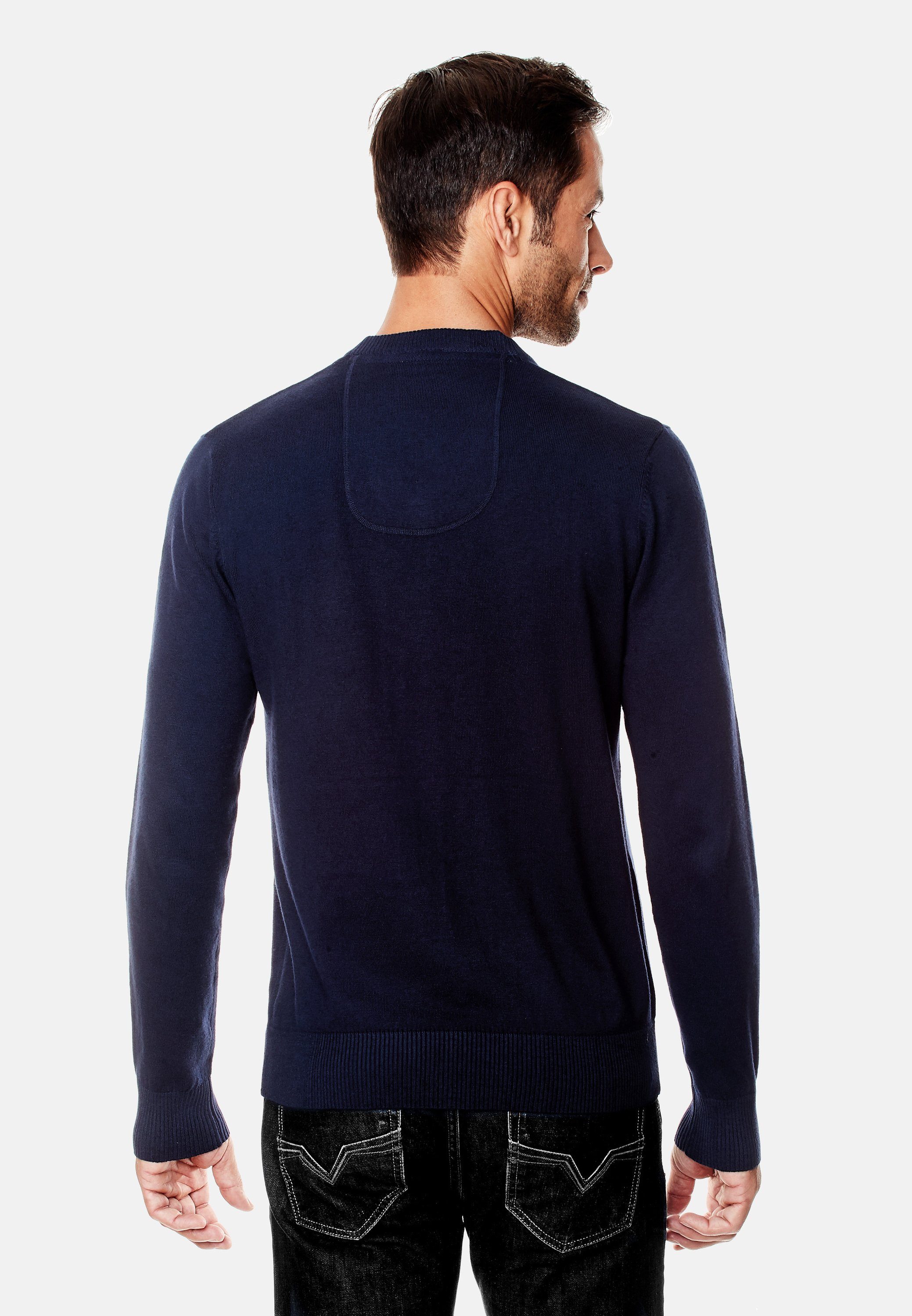 Vincenzo Boretti V-Ausschnitt-Pullover tailliert V Neck