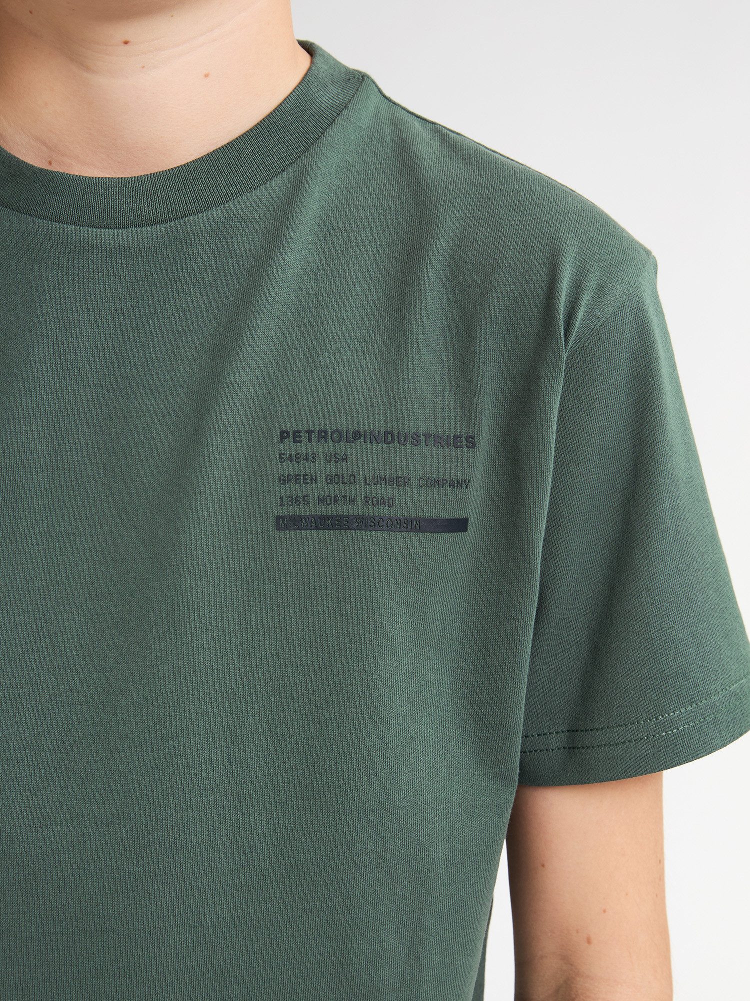 Petrol Industries T-Shirt Rückenprint T-Shirt Acadia