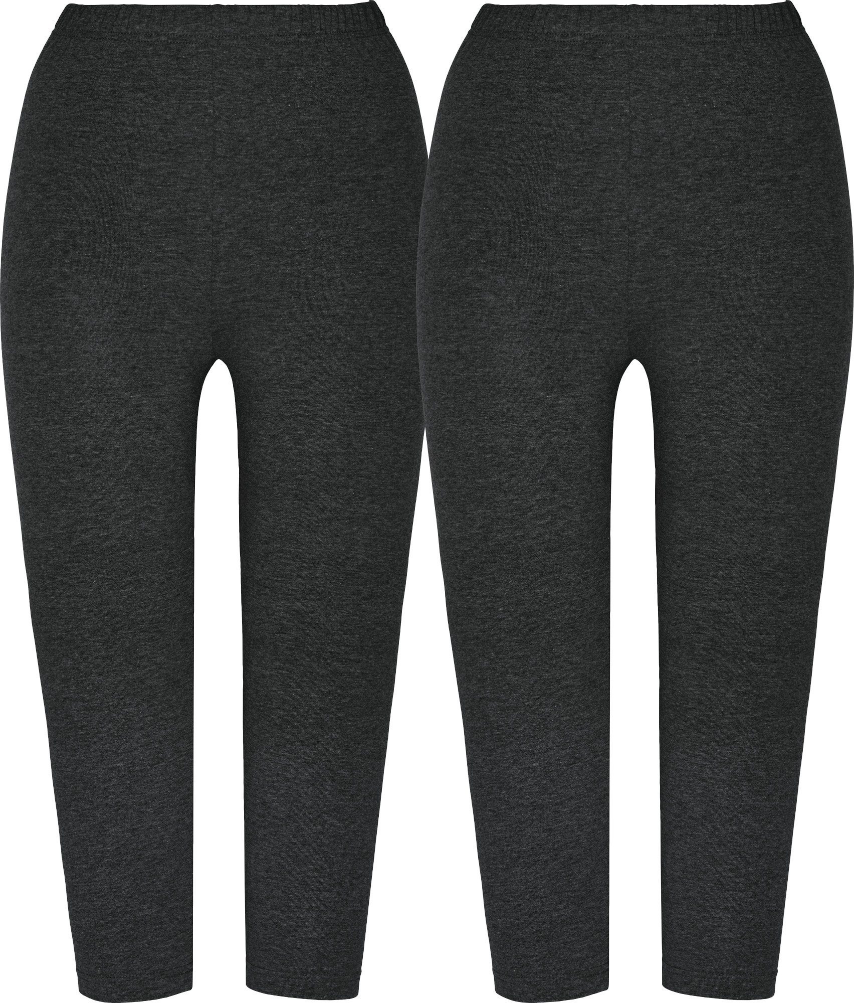 Jogginghose Damen-Capri-Leggings im 2er-Pack