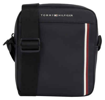 Tommy Hilfiger Mini Bag TH PIQUE PU MINI REPORTER, Herrenschultertasche Tasche Herren Umhängetasche