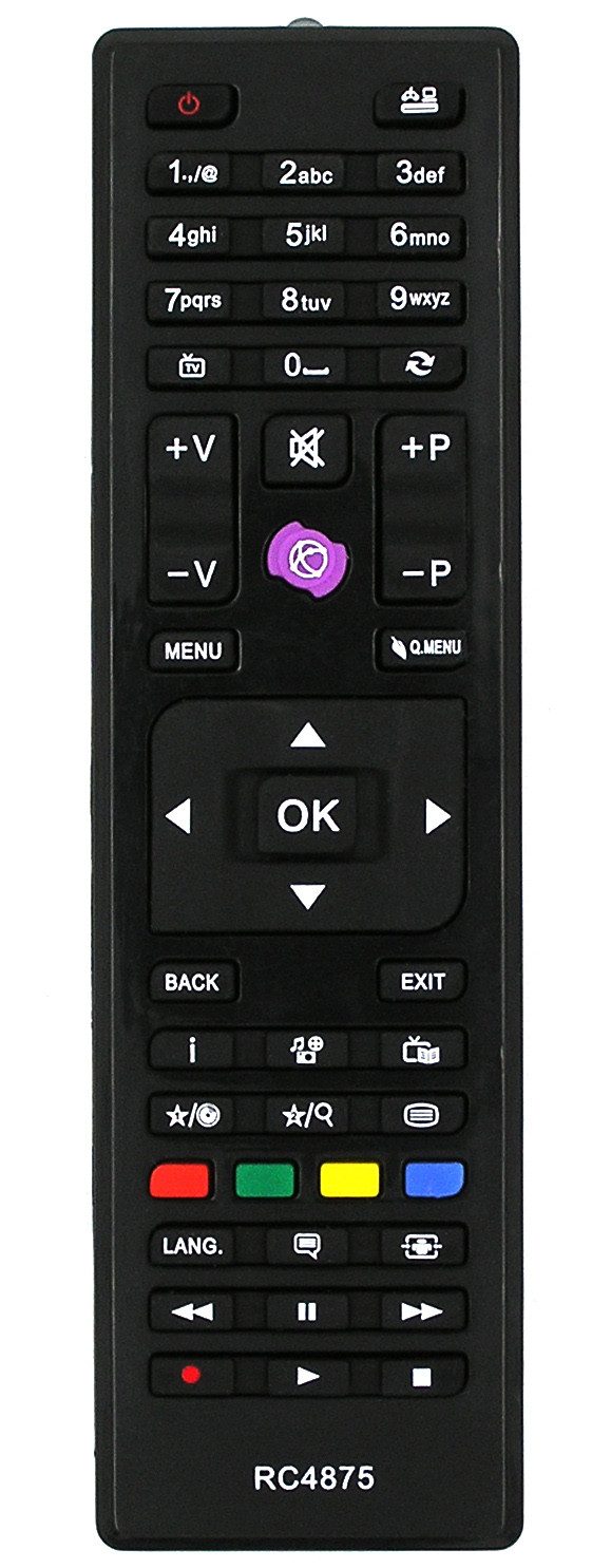 Ersatz TV Fernbedienung für Kendo RC4875 / RC-4875 / Fernseher Fernbedienung
