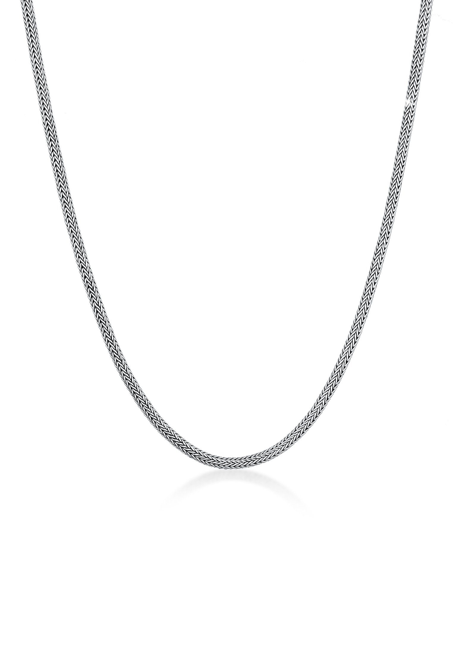 Kuzzoi Silberkette Männer Zopf Schlangenkette 4mm Oxidiert 925 Silber günstig online kaufen