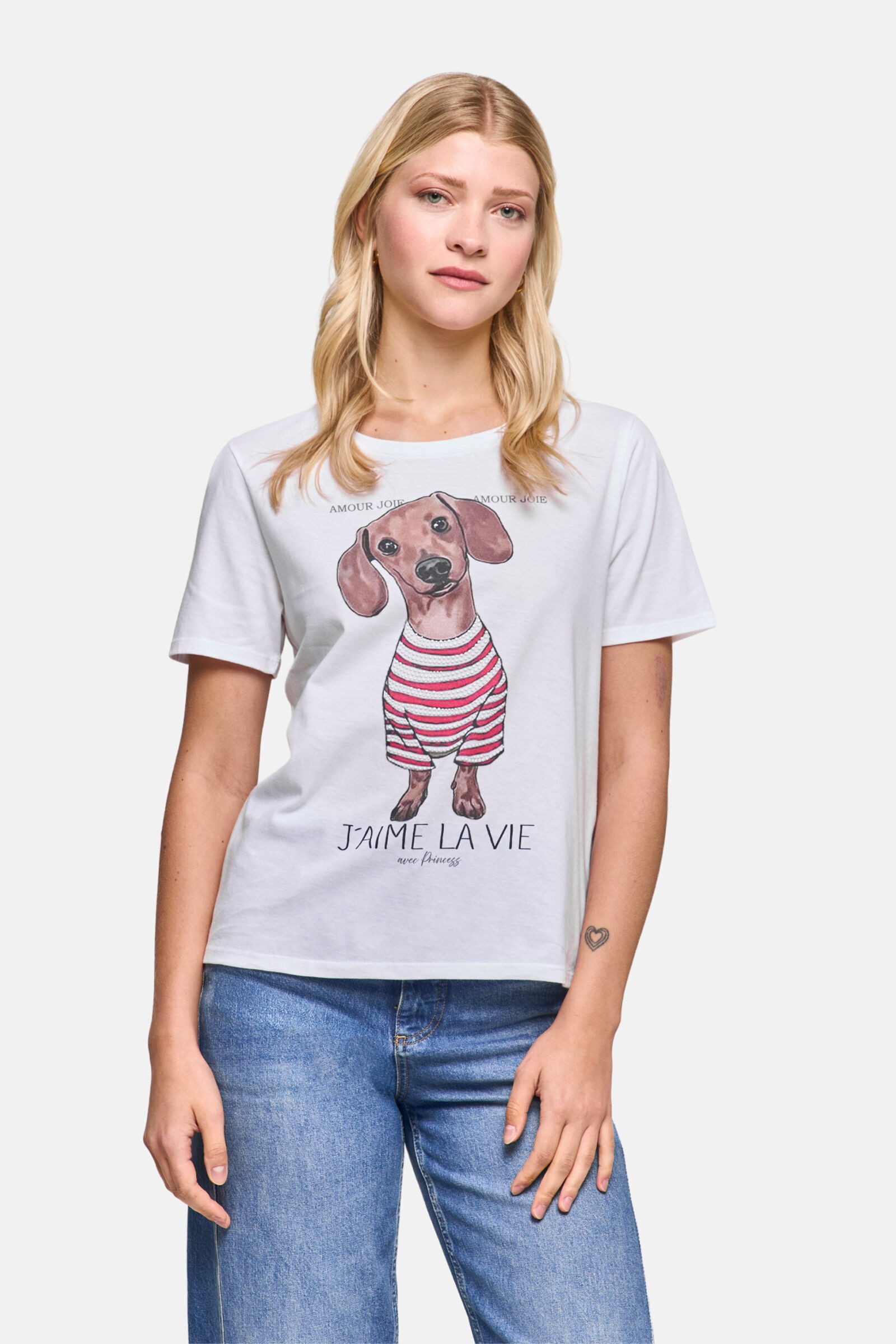 Princess goes Hollywood Print-Shirt (1-tlg) mit Schmucksteinen