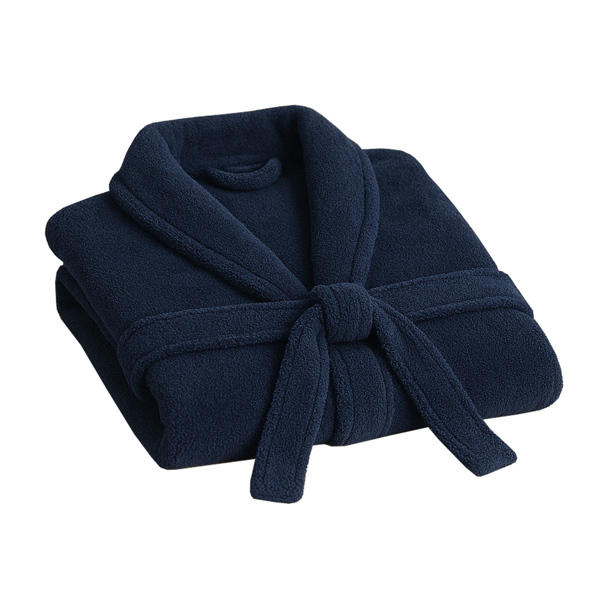 Bestlivings Bademantel Morgenmantel Übergröße (4XL -6XL), Polyester, Schalkragen, Gürtel, 2 Taschen und Lasche zum Aufhängen