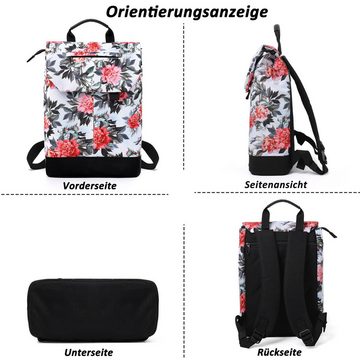 TAN.TOMI Freizeitrucksack Rucksack Damen Elegant Daypack Wasserdichter Tagesrucksack, mit Laptopfach 15.6Zoll & Anti Diebstahl Tasche für Reise, Uni, Schule