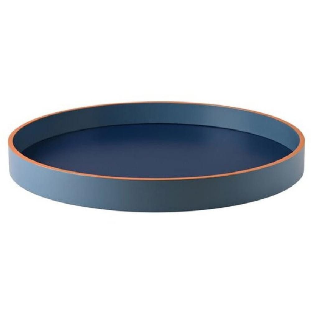Giftcompany Tablett Tablett Spa Dunkelblau/Rauchblau/Orange (M)