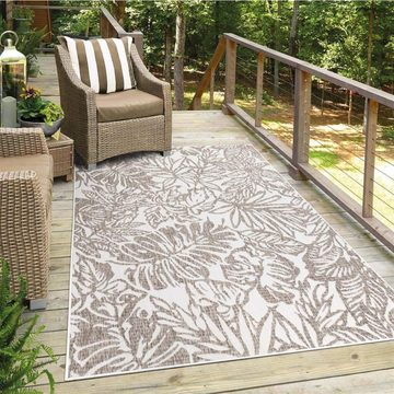 Teppich Outdoor, Carpet City, rechteckig, Höhe: 5 mm, UV-beständig, Flachgewebe, auch in quadratischer Form erhältlich