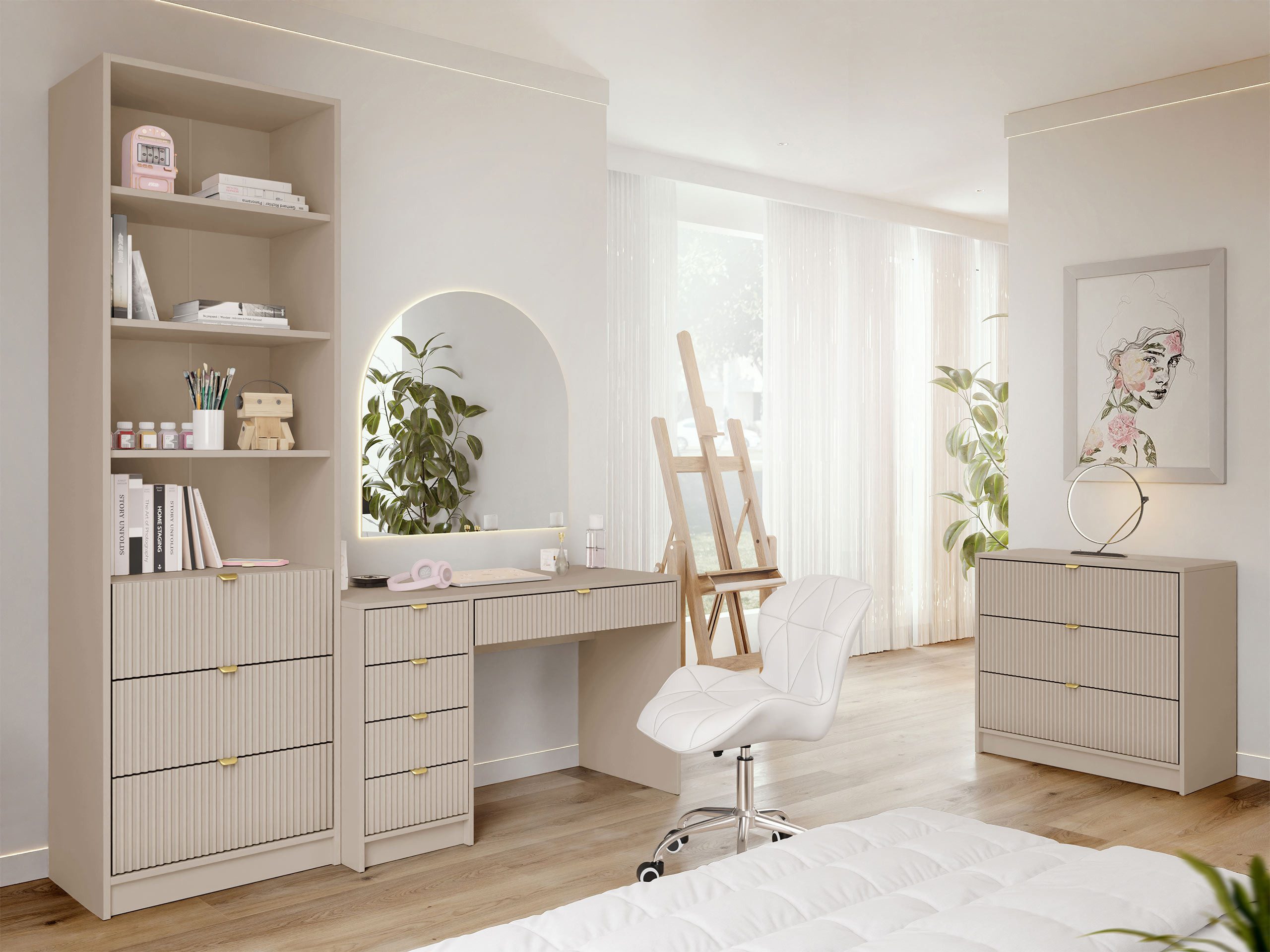 MIRJAN24 Wohnzimmer-Set Tireno V, (3er-Set, Kommode, günstig online kaufen