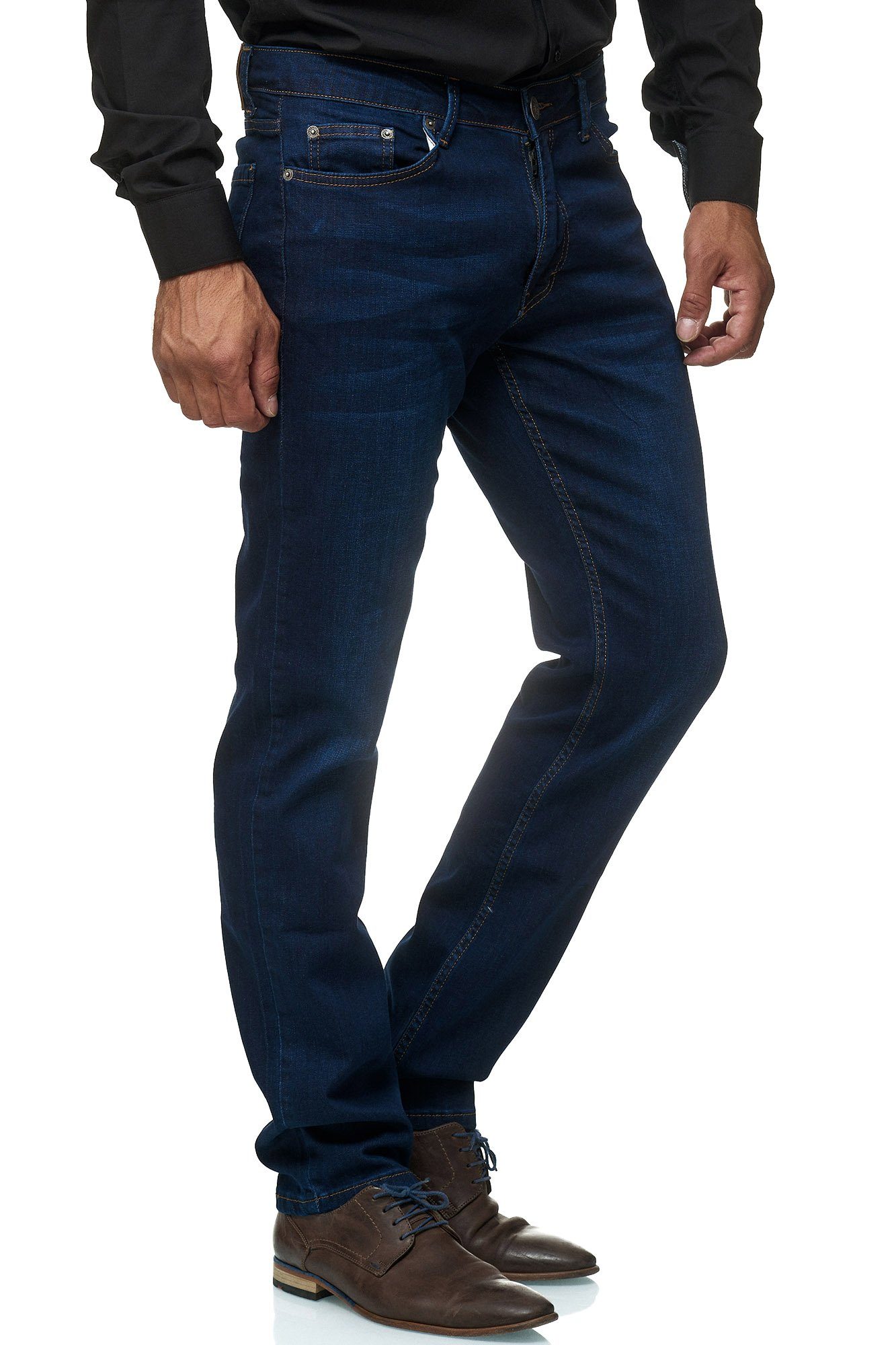 JEEL Regular-fit-Jeans 305 Straight Cut Jeans 5-Pocket Herren Design 01-Navy