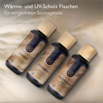 Liebenstein Sauna-Aufgussset Wohlfühl-Trio mit 100% naturreinen Bio Ölen (BIO Saunaaufguss SET - regional und nachhaltig, 3-tlg., [3x100ml Sauna Aufgussmittel) Schwarzwald Sauna Set für ein intensives Dufterlebnis.