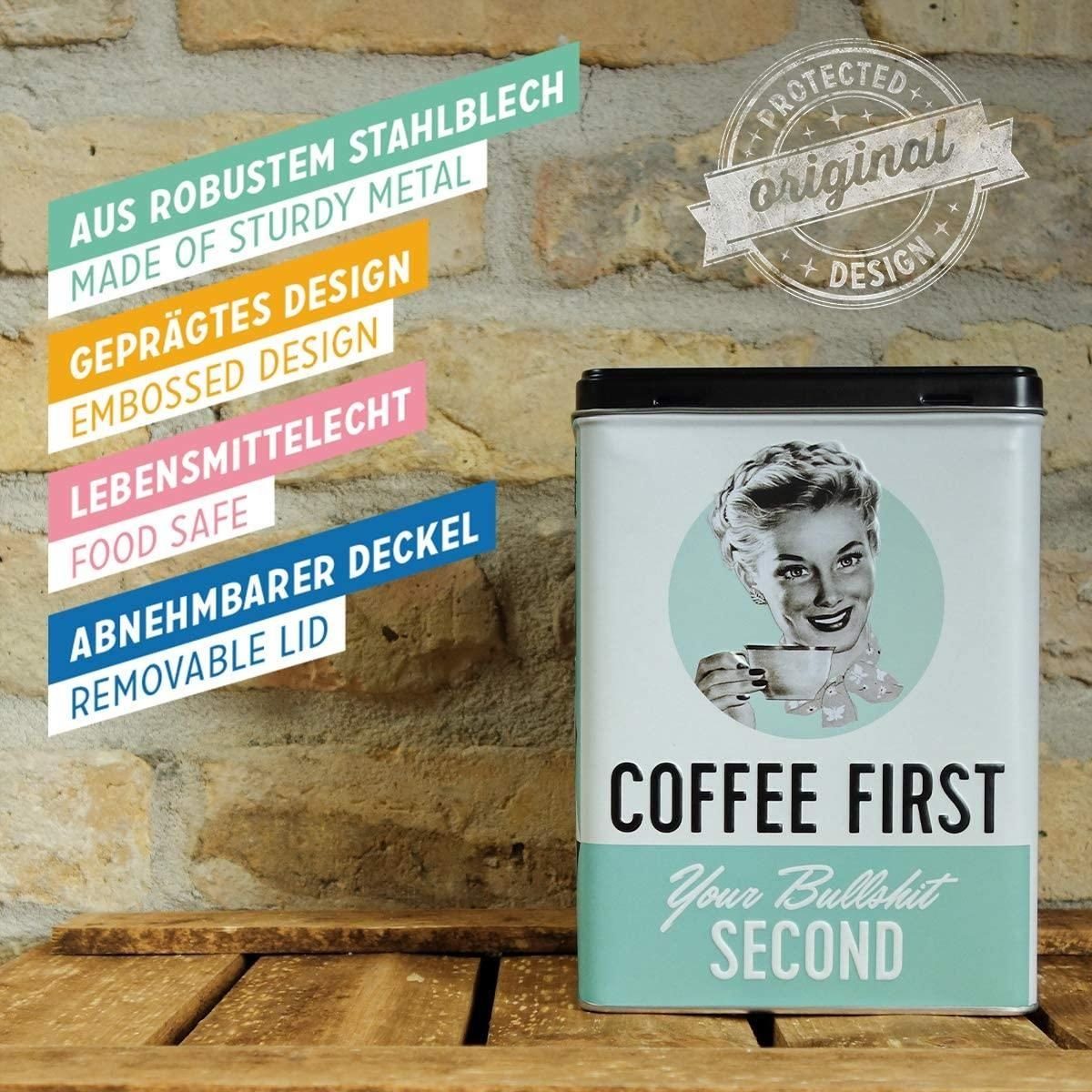 Blechdose Coffee First Nostalgic-Art Kaffeedose Vorratsdose -