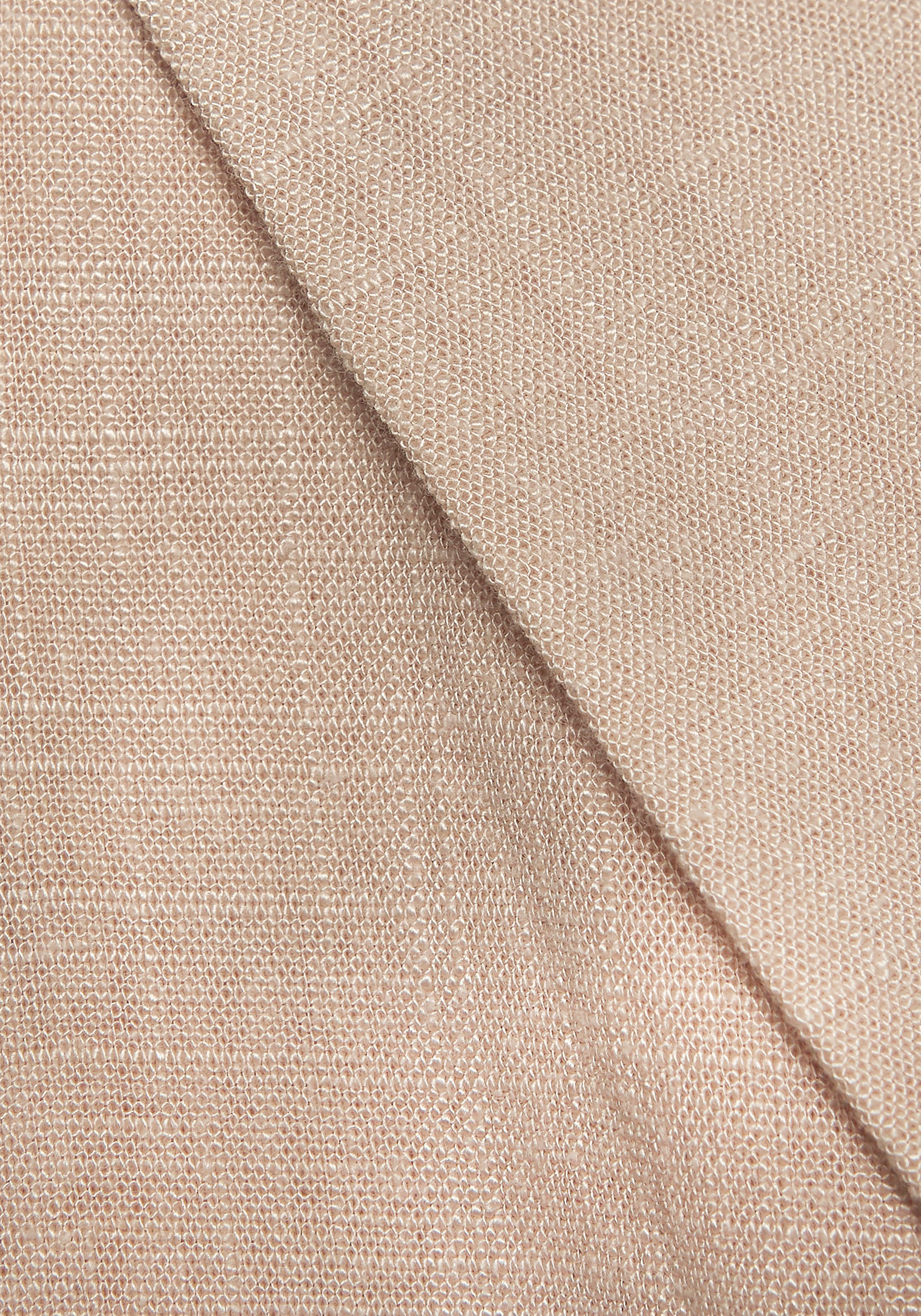 LASCANA Overall mit weitem Bein, Webware mit Leinen