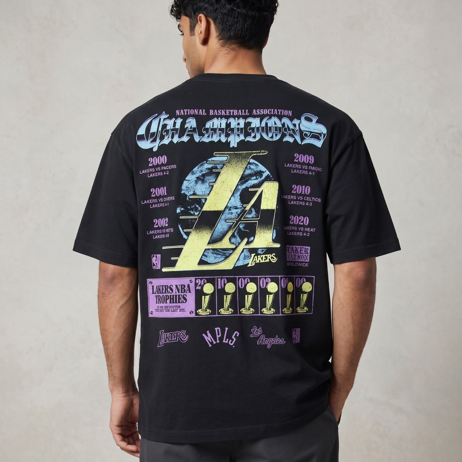 Mitchell & Ness Print-Shirt CHAMPS Los Angeles Lakers