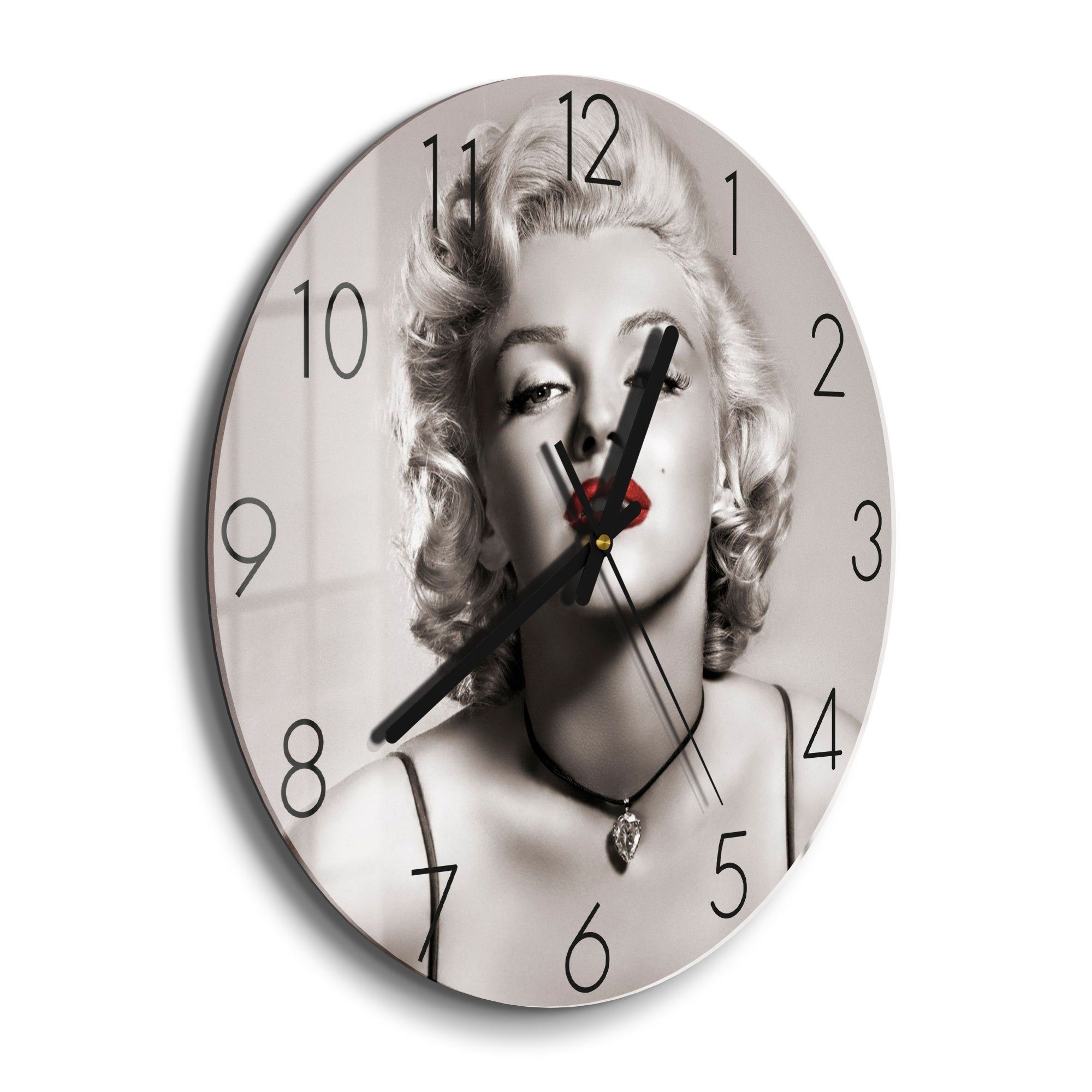DEQORI Wanduhr 'Elegante Marilyn Monroe' (Glas günstig online kaufen