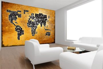 WandbilderXXL Fototapete Weltkarte 6, glatt, Weltkarte, Vliestapete, hochwertiger Digitaldruck, in verschiedenen Größen