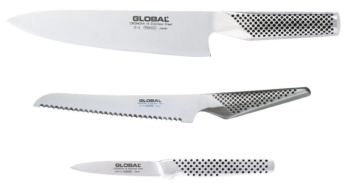 GLOBAL Ножи-Set Global G-26115R Ножиset dreiteilig, G-26115R