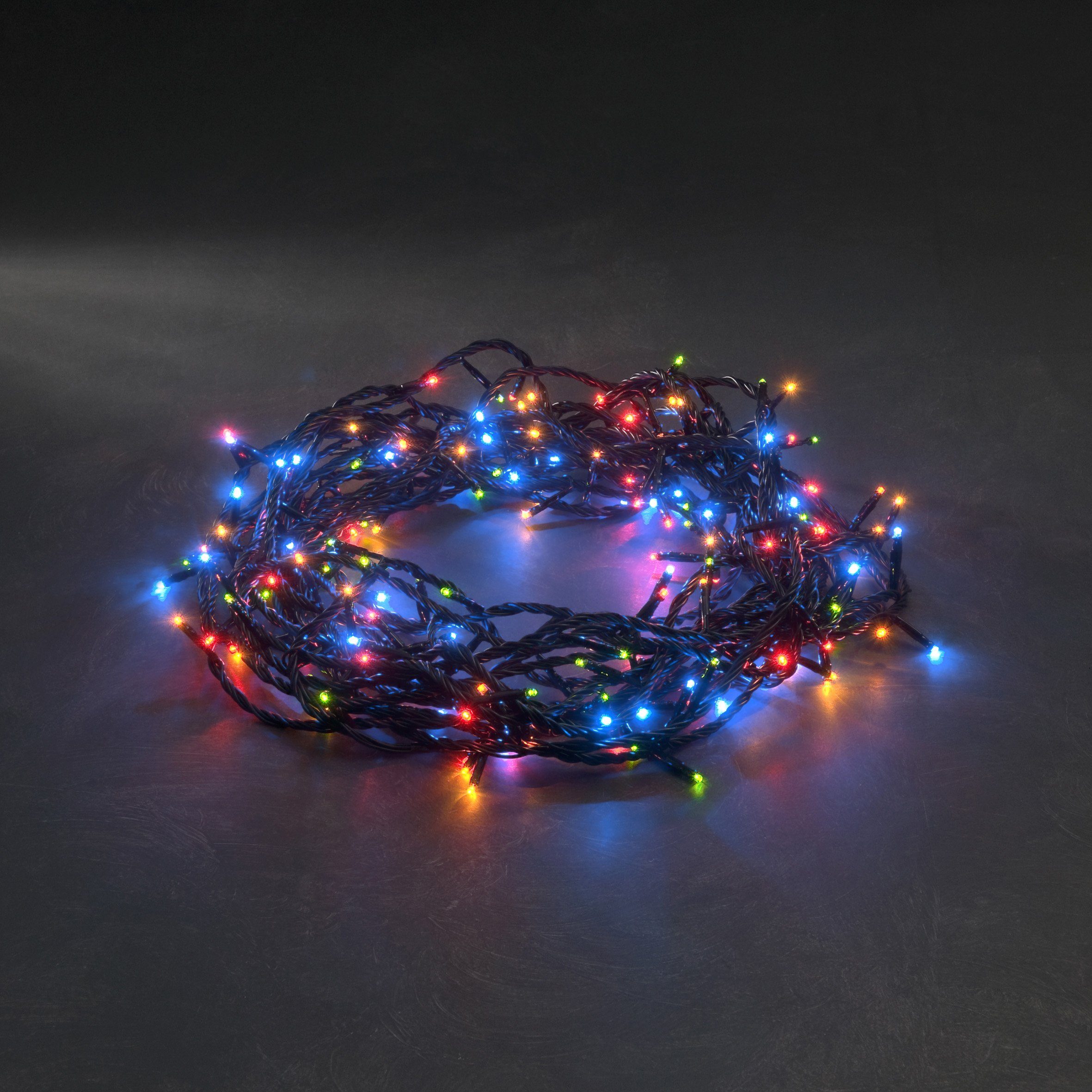 aussen, Micro 80 Funktionen, Weihnachtsdeko Lichterkette, LED Dioden 8 80-flammig, bunte KONSTSMIDE mit LED-Lichterkette