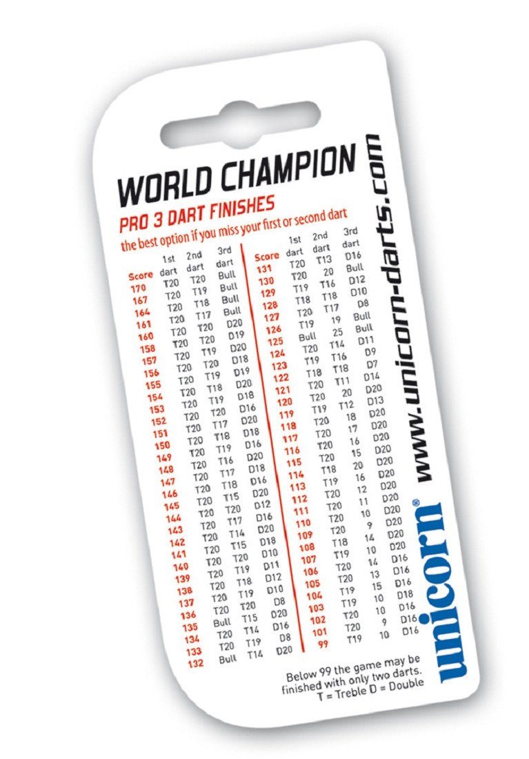 Dartpfeil Checkout Pocket Card 50