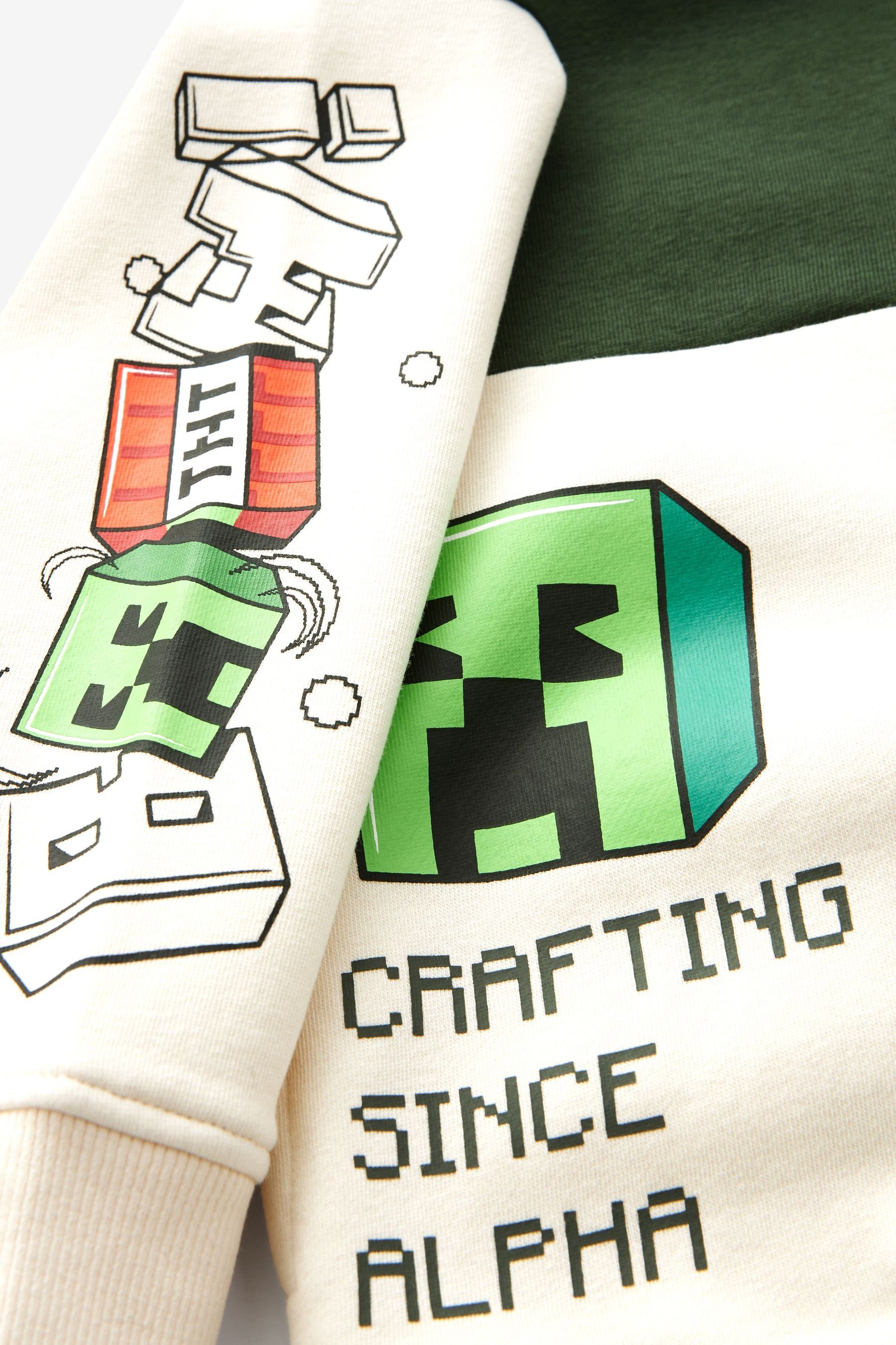 Lizenziertes Kapuzensweatshirt (1-tlg) Kapuzensweatshirt Next Minecraft