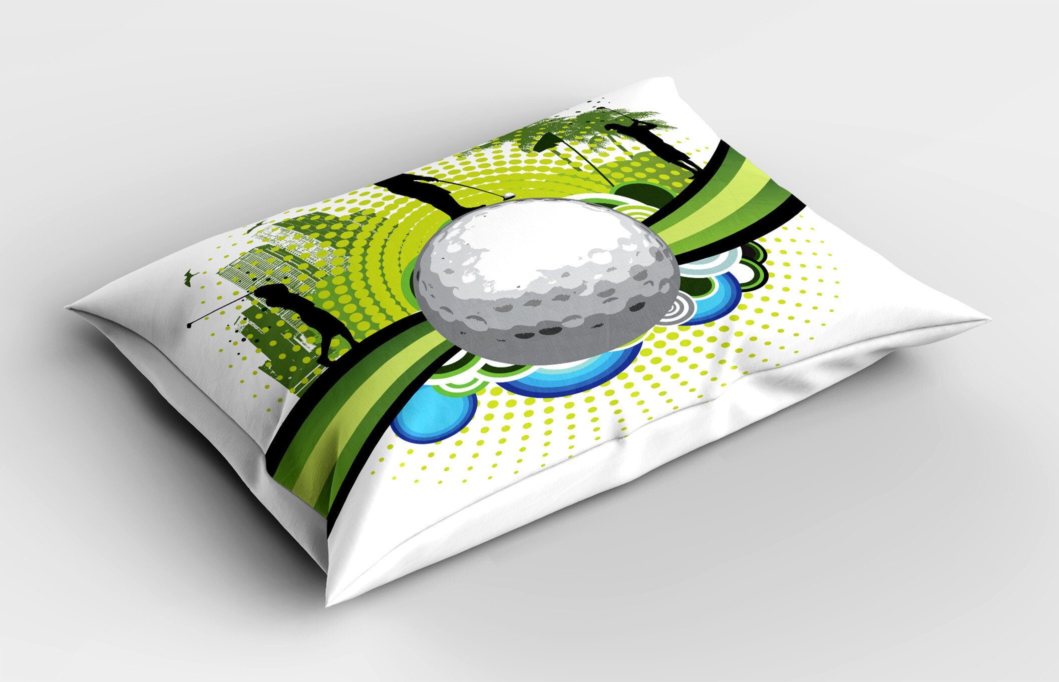 Stück), Sport Graphic Kissenbezüge Digital Kopfkissenbezug, Abakuhaus Dekorativer Gedruckter Standard (1 Hobby Golf Size