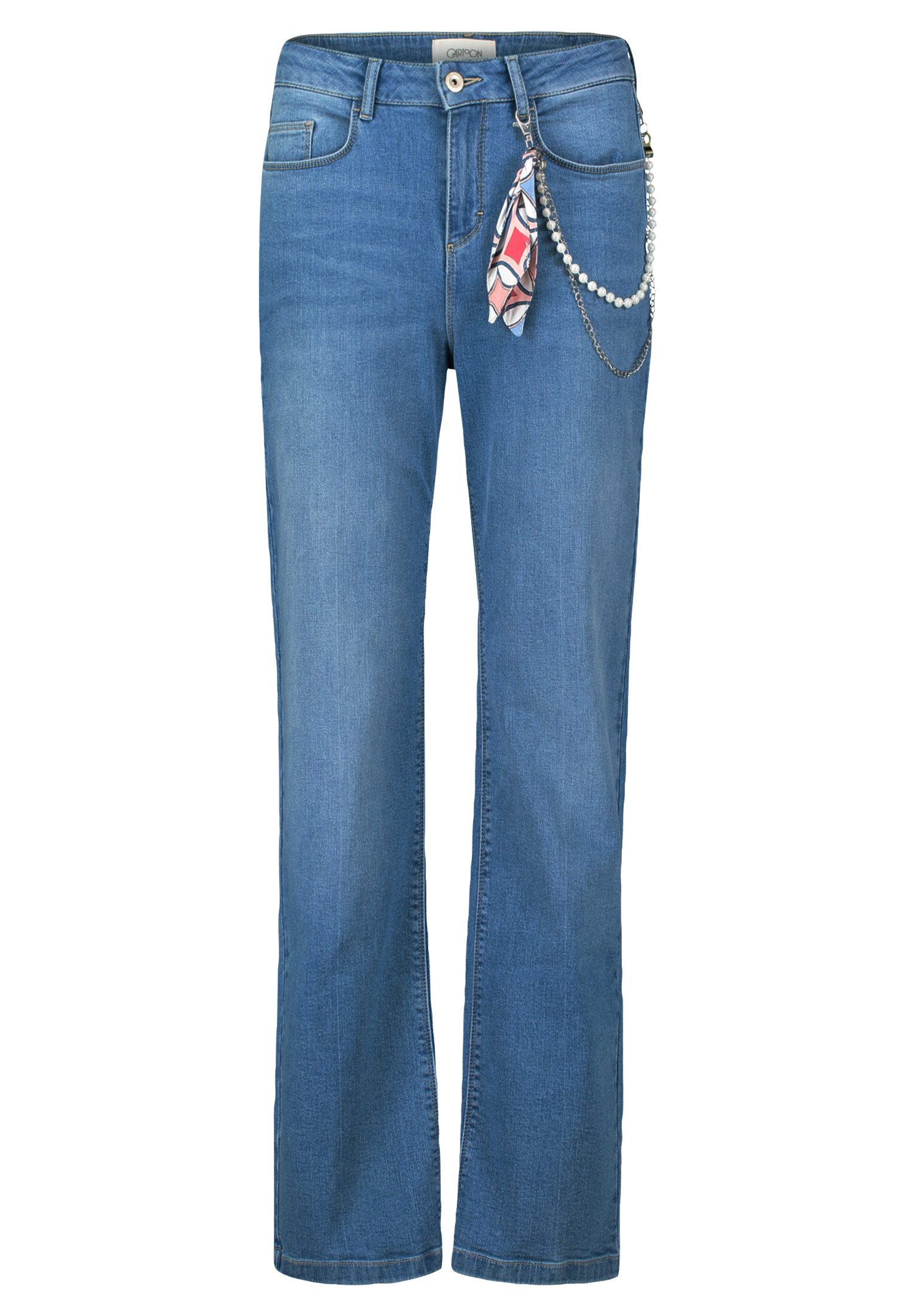 Cartoon Slim-fit-Jeans Damen mit Waschung