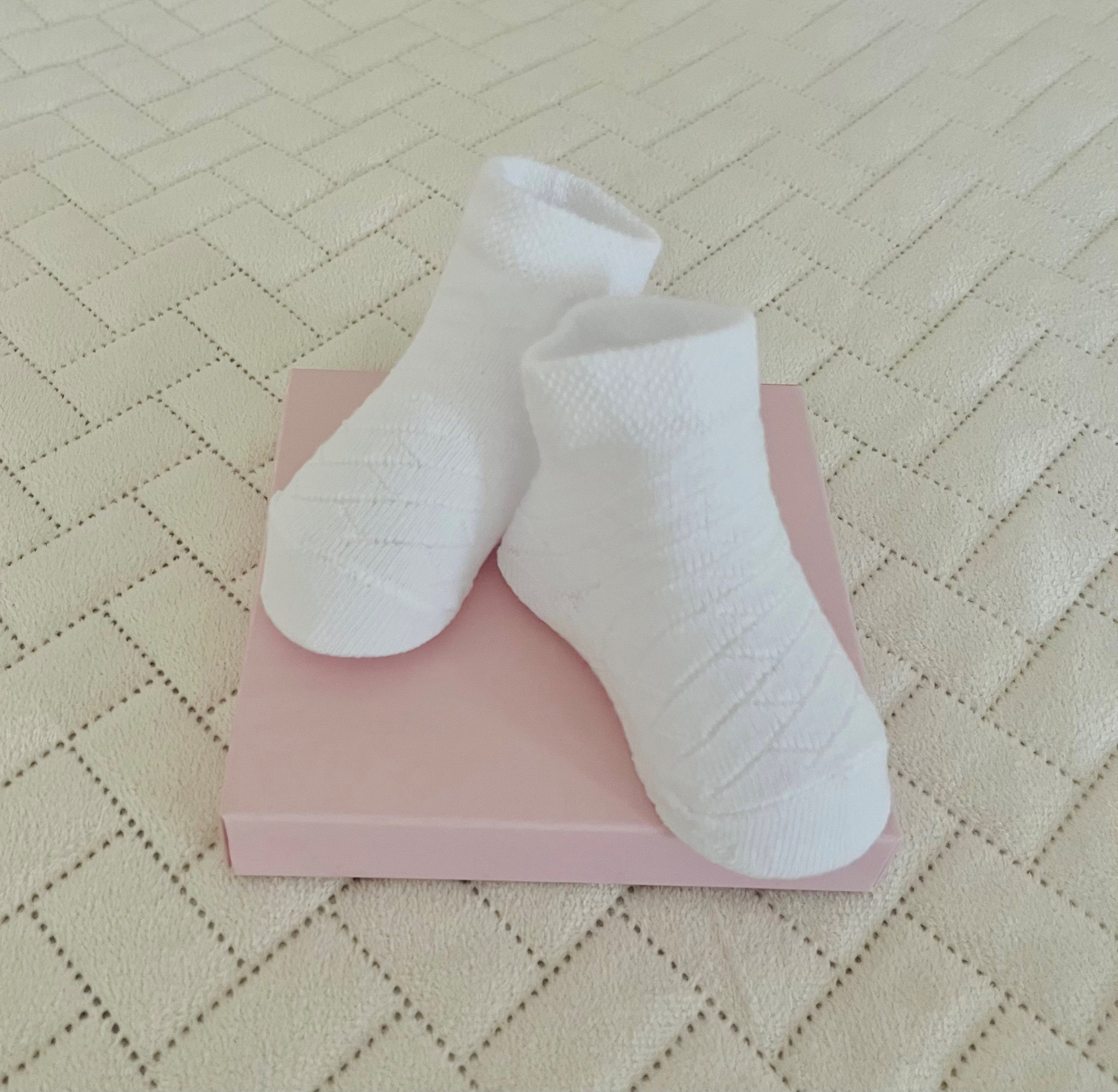 NoblesBox Strümpfe NoblesBox Baby Socken, Baumwolle, Weiß 9 (9-Paar)