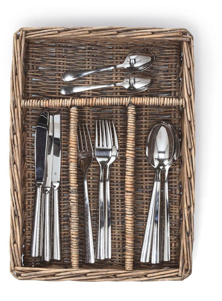 Zeller Present Besteckkorb, (1-tlg), Weidenatur, mit praktischer Fächereint günstig online kaufen