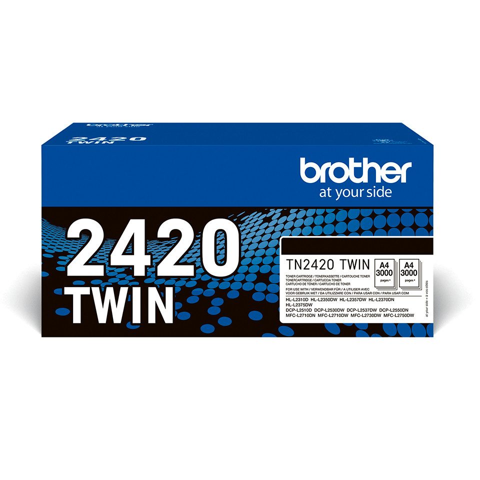 Brother Toner Doppelpack TN-2420TWIN (ca. 2x 3000 Seiten) Tintenpatrone