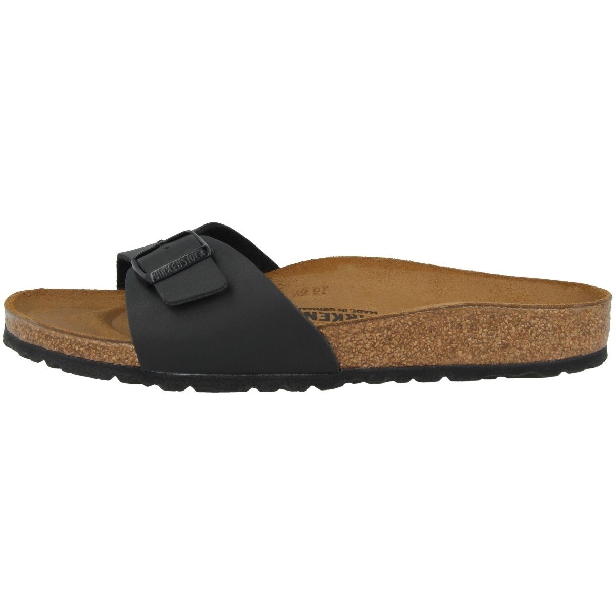 Birkenstock Madrid Unisex Birko-Flor normal Pantolette Erwachsene schwarz