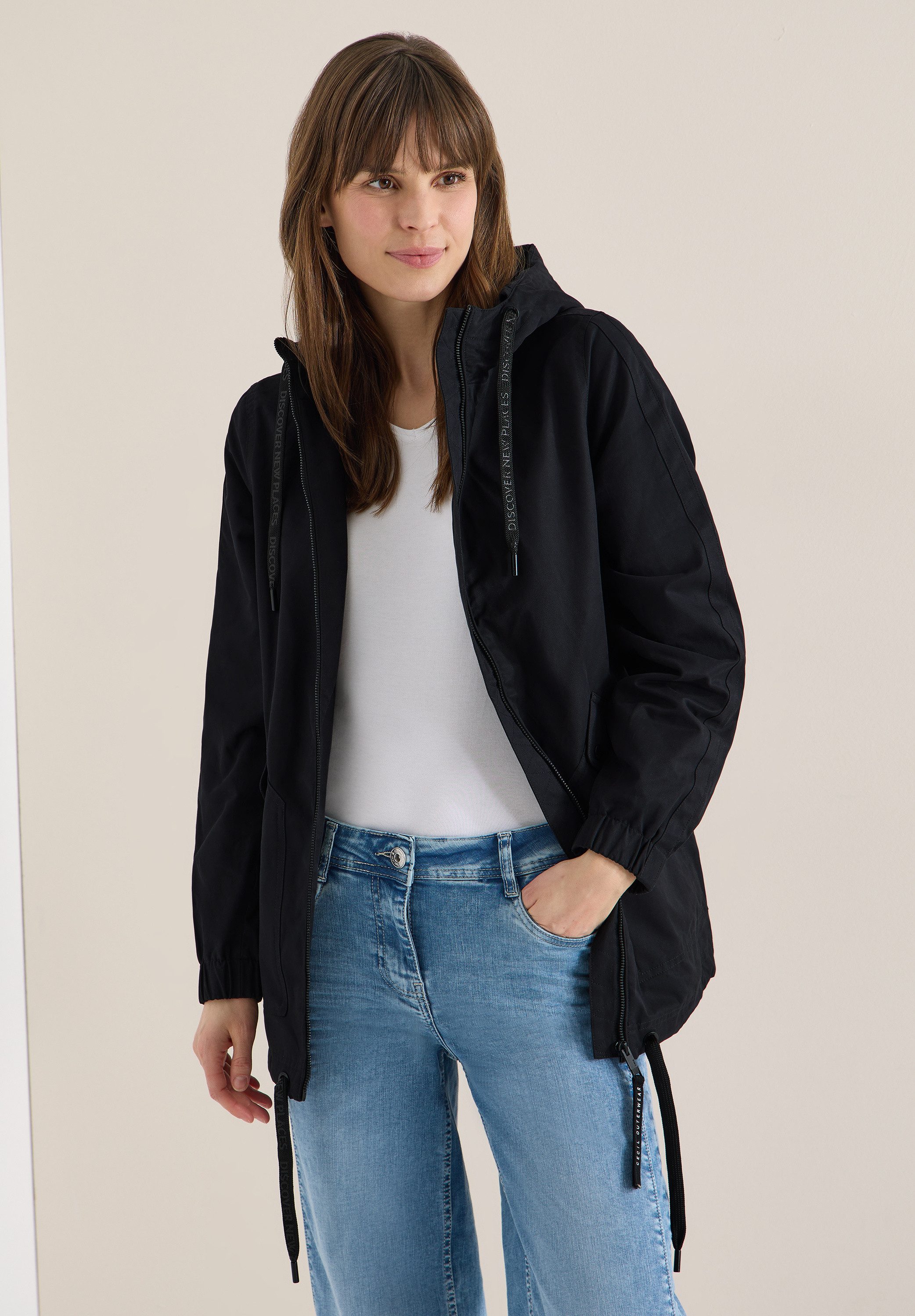 CECIL Windbreaker im soften Baumwoll-Mix