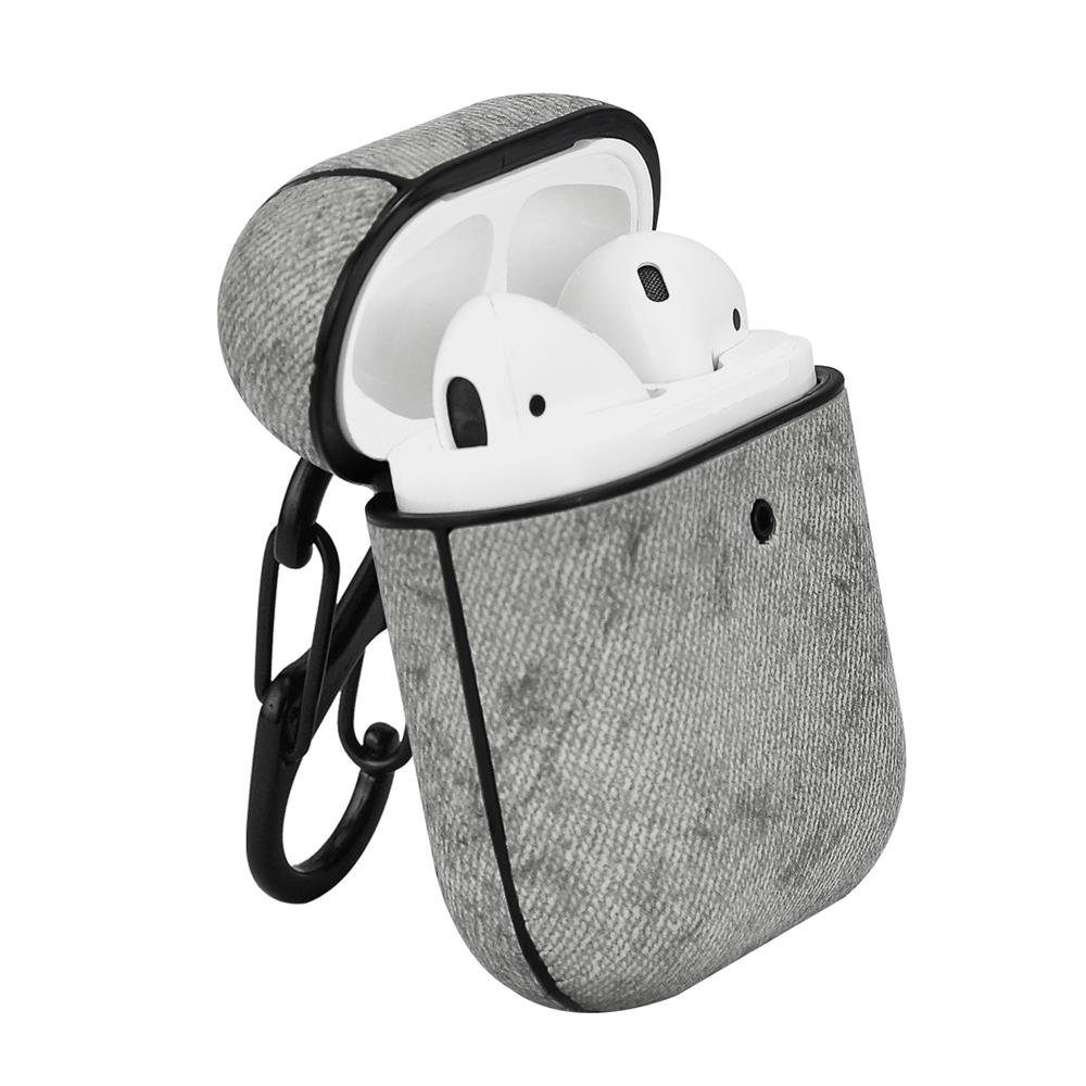 Terratec Kopfhörer-Schutzhülle AirBox - Airpods Kopfhörer Schutzhülle, Case, Cover, Hülle, Etui, grau