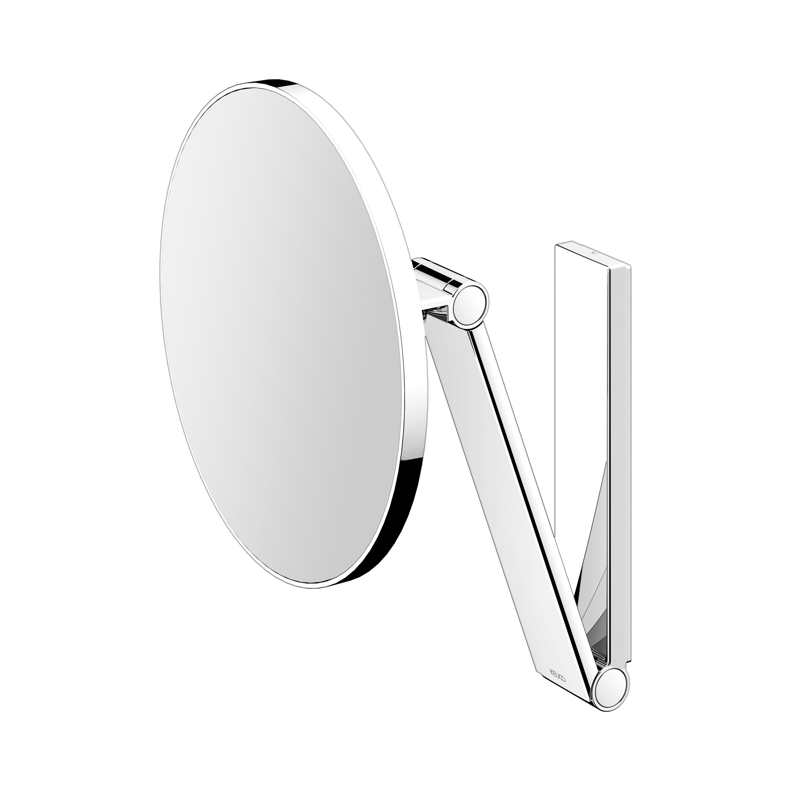 Keuco Kosmetikspiegel iLook_move (Wandmontage, modern), 5-fache Vergrößerung, Metall verchromt, Made in Germany